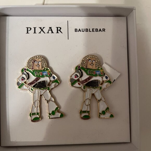 BaubleBar Pixar Buzz Lightyear  Earrings Toy Story  New (wa/x) - Picture 2 of 7